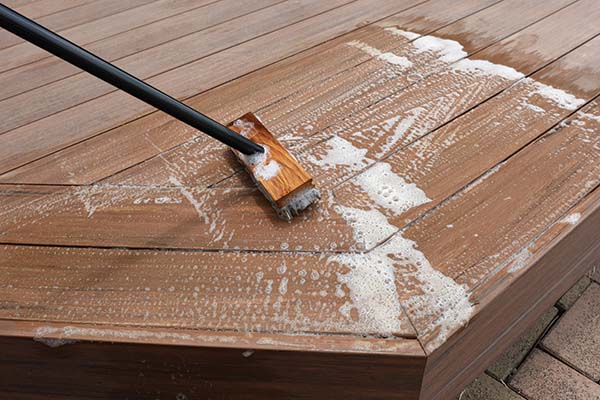 How to Clean Composite Decking TimberTech Mopping Deck Slider